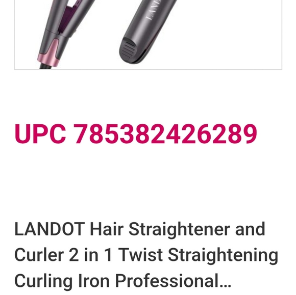 NIB Ion 2 in 1 Flatiron + Twist Curler 1" Professional Curling Iron Kit NWT - Picture 8 of 9
